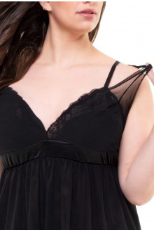 Υπεροχο Perfect4U Babydoll Hannah με τουλι και σατεν